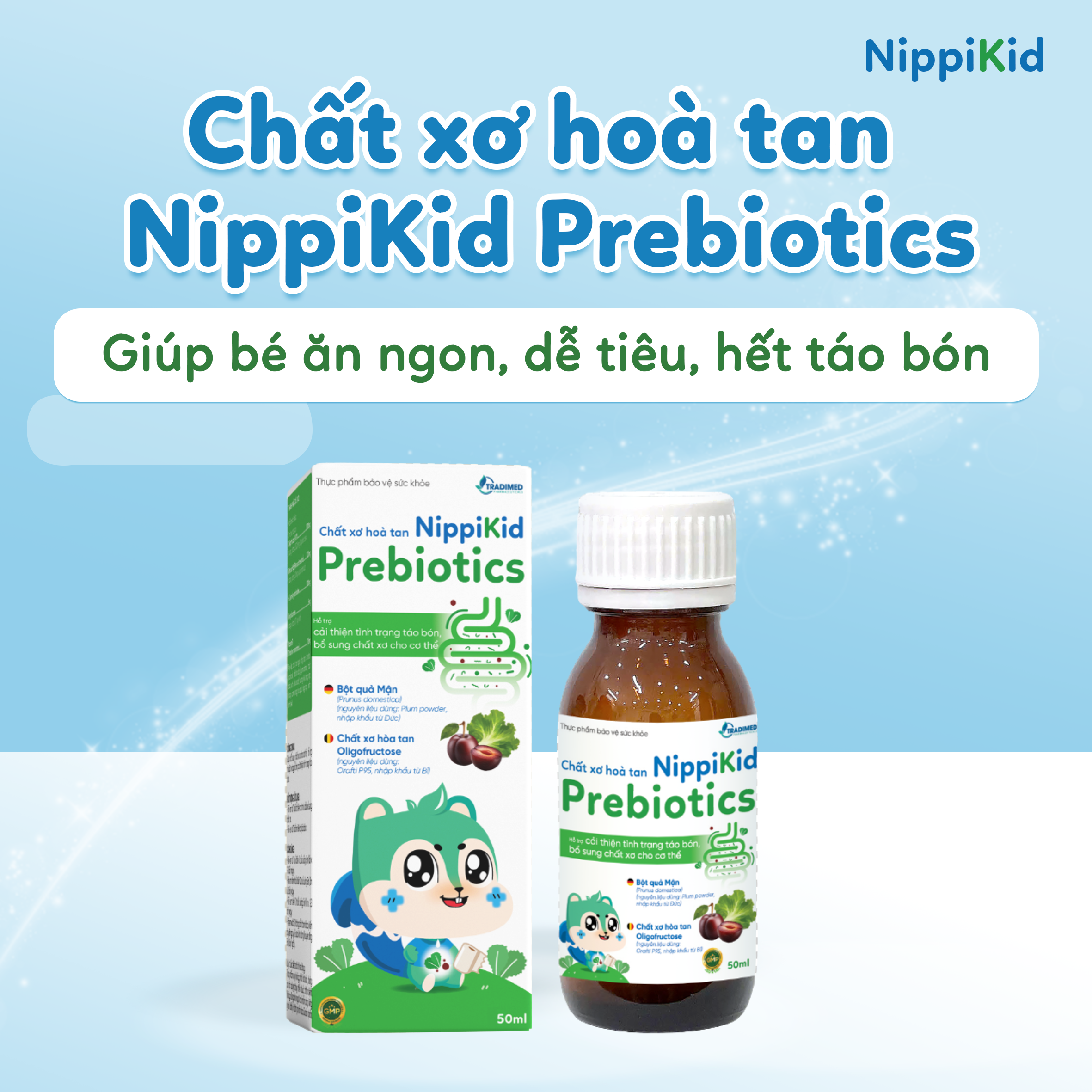 Chất xơ hoà tan NippiKid Prebiotics